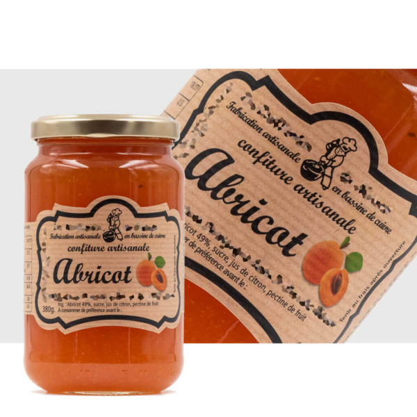 étiquette pot confiture abricot1