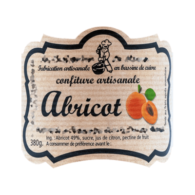 étiquette pot confiture abricot2